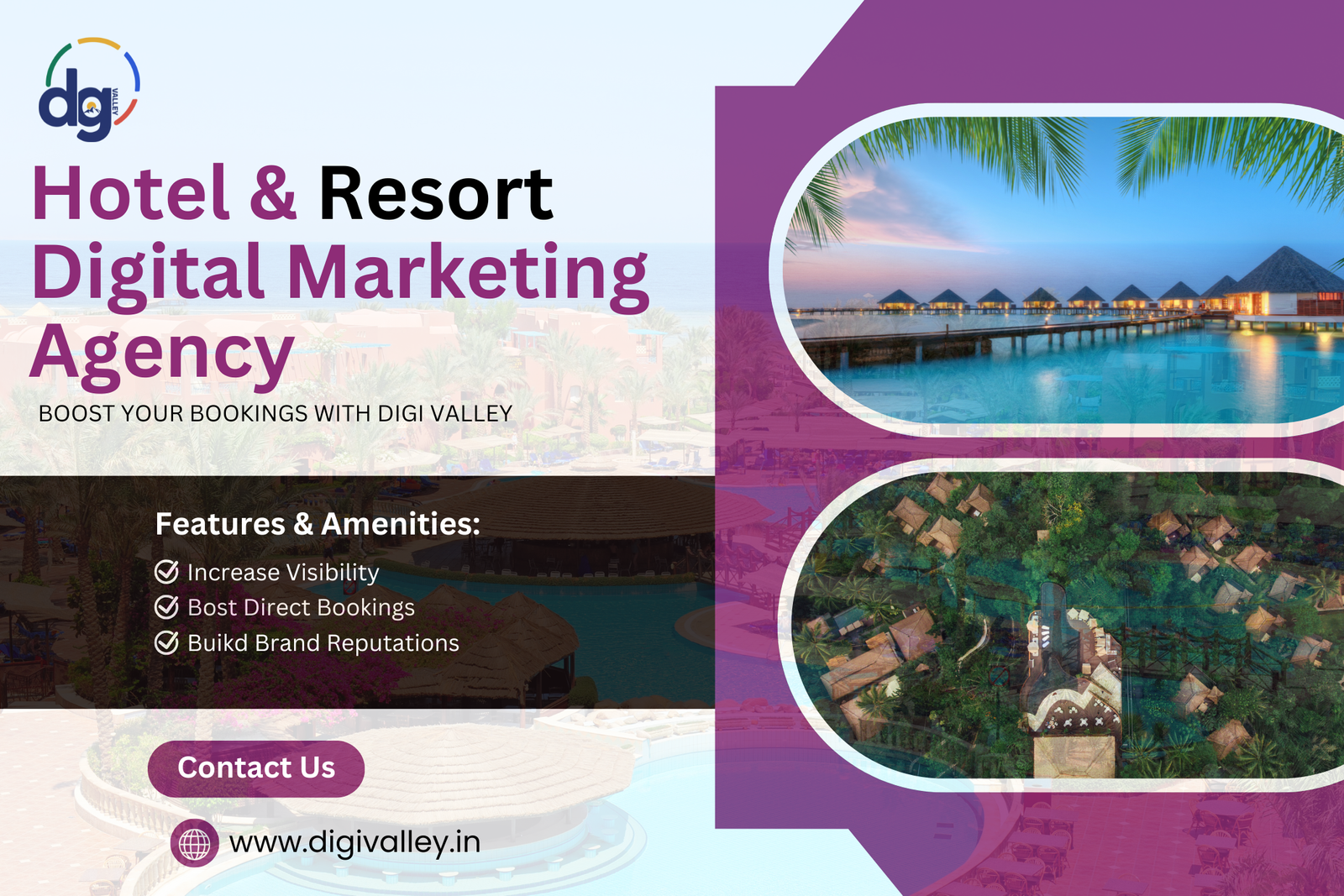 Professional businesswoman representing Digi Valley, a hotel digital marketing agency, boosting bookings, visibility, and brand reputation for hotels.