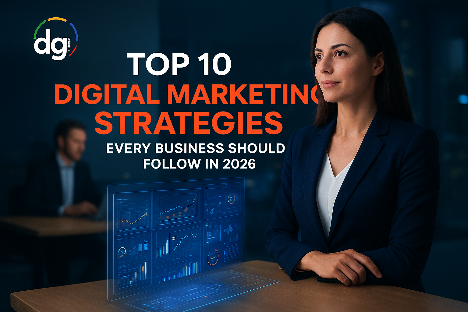 Digital marketers analyzing AI-driven business growth strategies in 2026 at Digi Valley, Bangalore’s top marketing agency