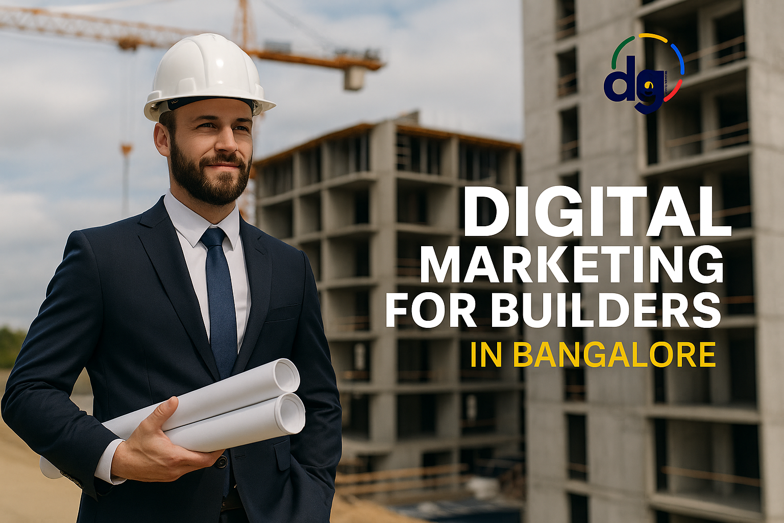 Builders and real estate developers analyzing marketing strategies with Digi Valley, a digital marketing agency in Bangalore